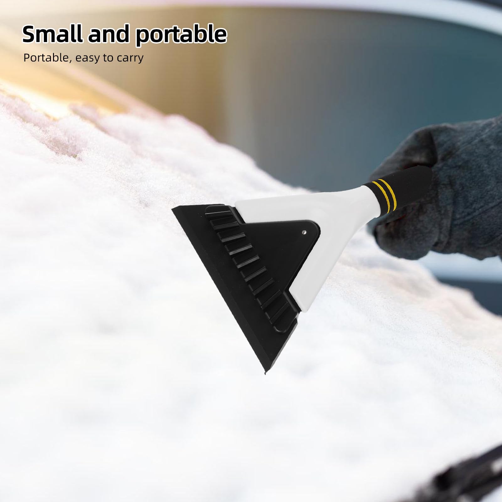 DOITOOL 5 Stück Auto Schneeschaufel aus Kunststoff mit Effizienter Schneeräumung und Ergonomischem Griff für Auto Außenspiegel und Windschutzscheibe im Winter