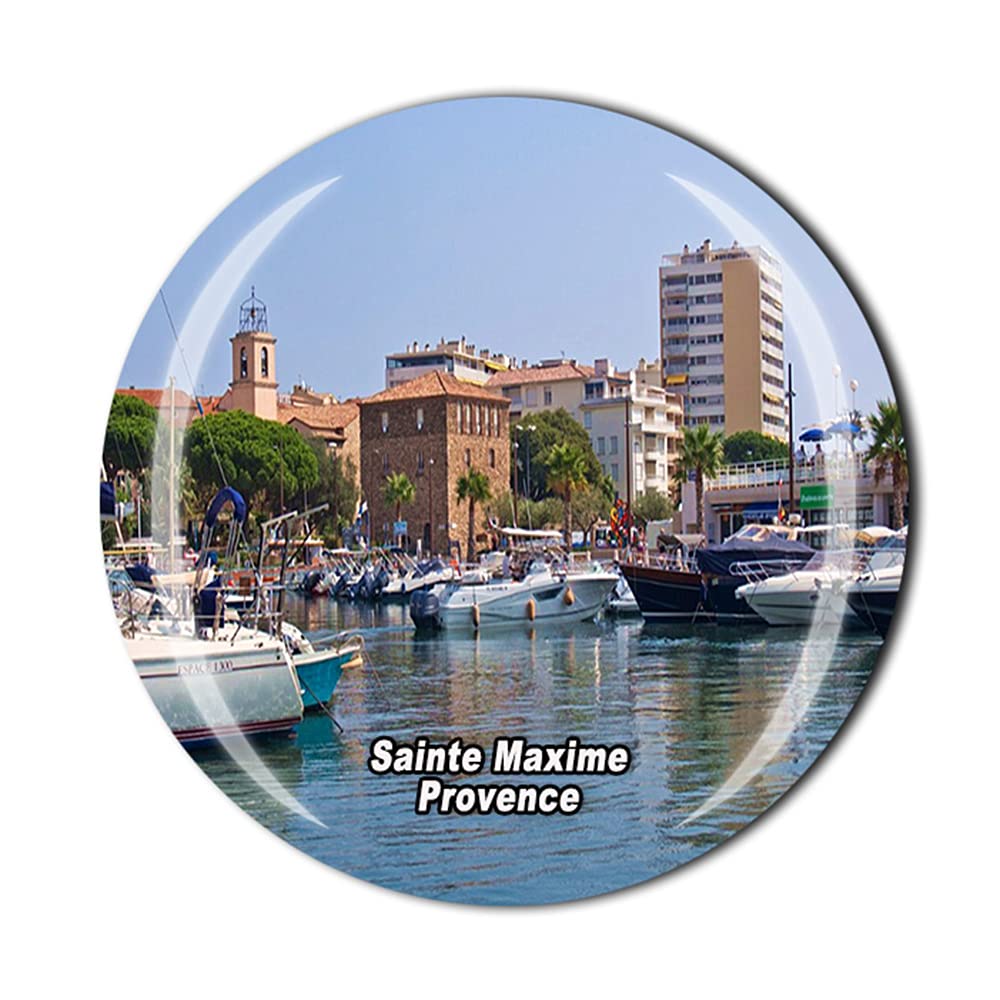 Timefly France Sainte Maxime Provence Fridge Magnet Crystal Tourist Souvenir Gift Collection Refrigerator Magnetic Sticker