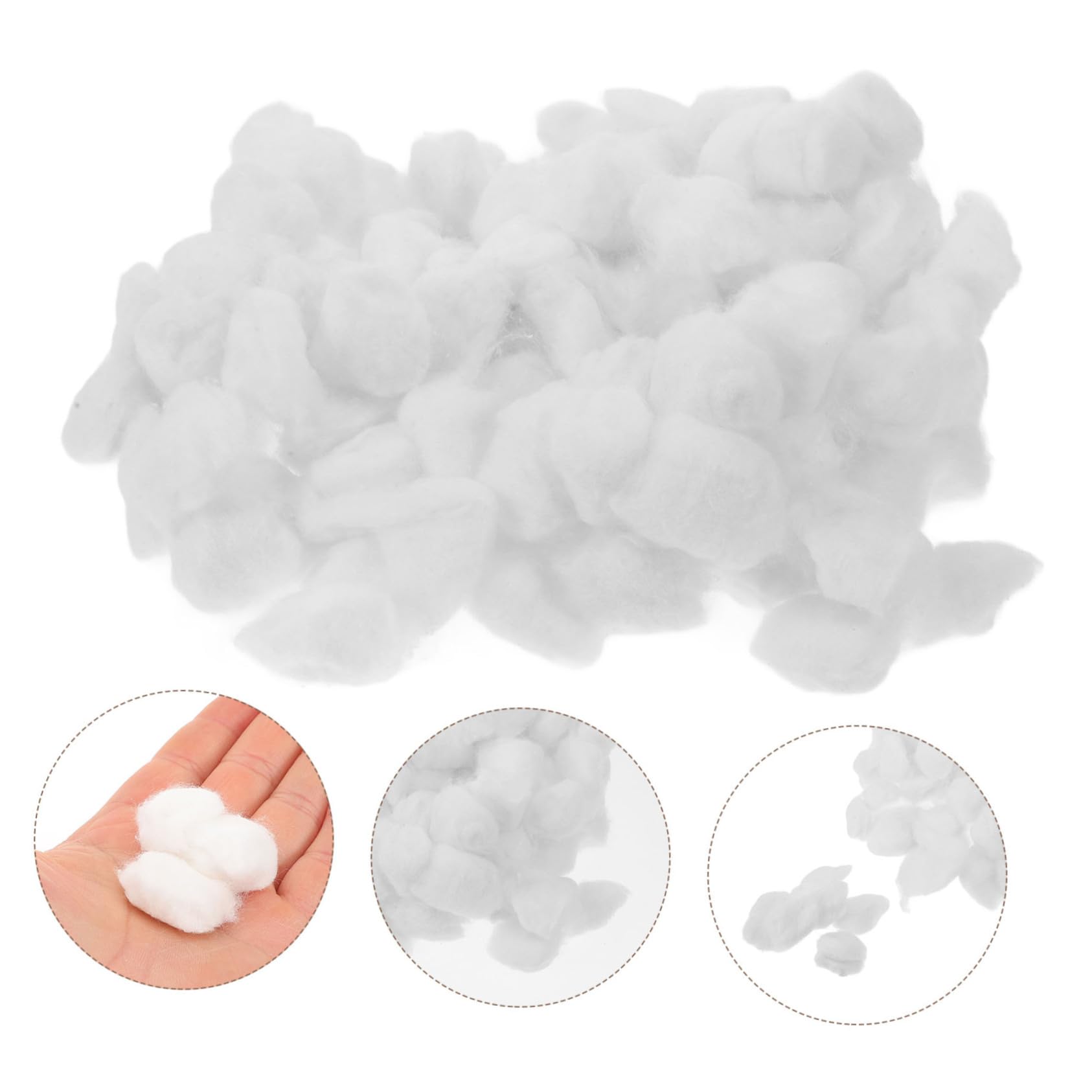 Kleine Baumwollkugeln für Makeup Praktische Einweg Wattebällchen für Nagellackentfernung Sanfte Textur für Kosmetikprofis und Makeup