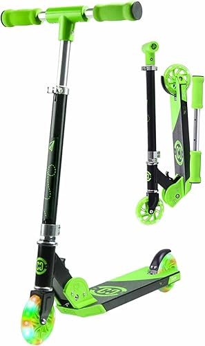 Patinete para niños de 6 a 12 años CORE Foldy Kids Scooter, Kick Scooter, 2 ruedas LED iluminadas, scooter fácil plegable, manillar de 3 alturas Patinete para niños de 6 a 12 años CORE Foldy Kids Scooter, Kick Scooter, 2 ruedas LED iluminadas, scooter fácil plegable, manillar de 3 alturas