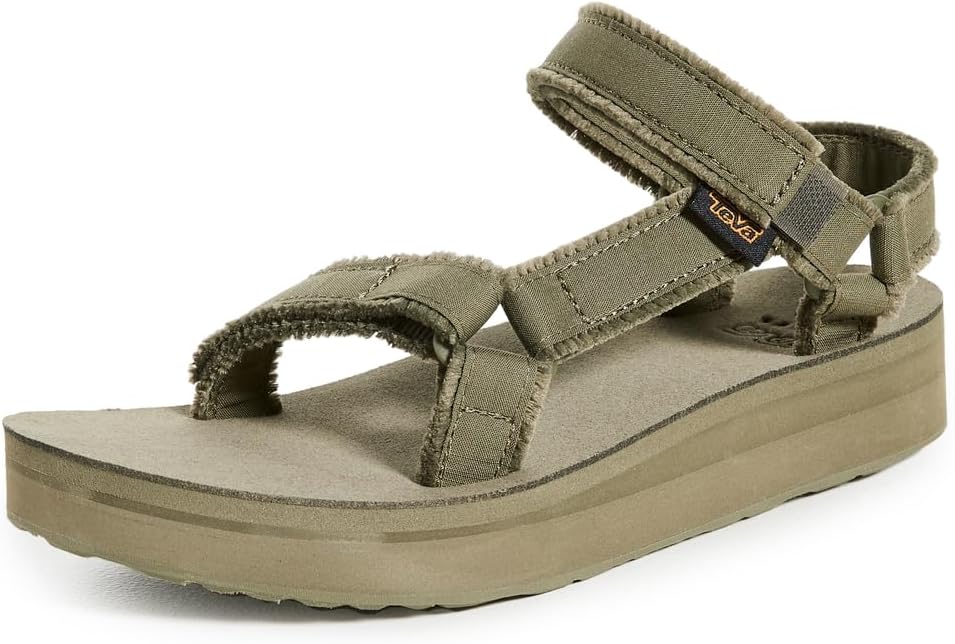 Teva Women's Midform Universal Canvas, Olive, 5 M US