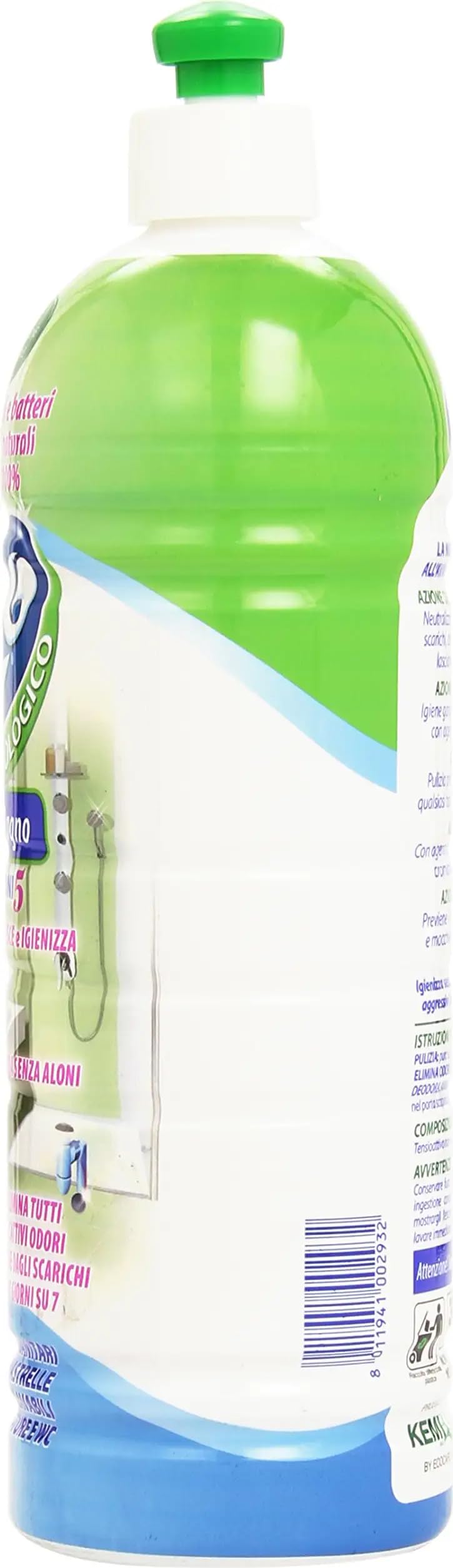 Rio - Limpiador de baño Tutto Bagno, 15 unidades, para todo el cuarto de baño, con aroma natural de menta 750 ml + llavero Beni Culinari gratuito