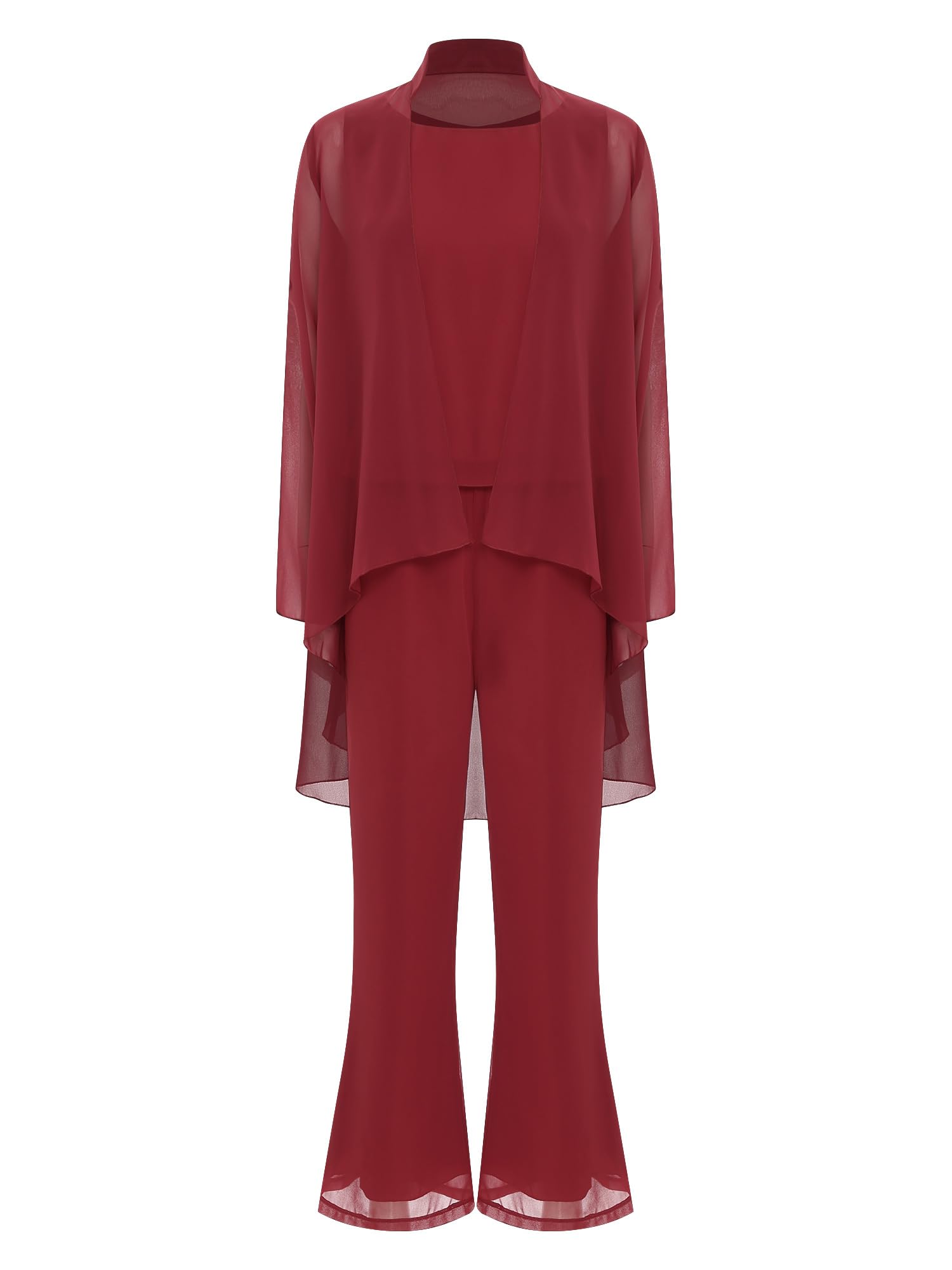 Agoky Conjunto Elegante De 3 Piezas De Gasa Para Mujer Regalo Para Madre De La Novia Cárdigan Elegante Ceremonia Traje Formal Para Fiesta De Noche