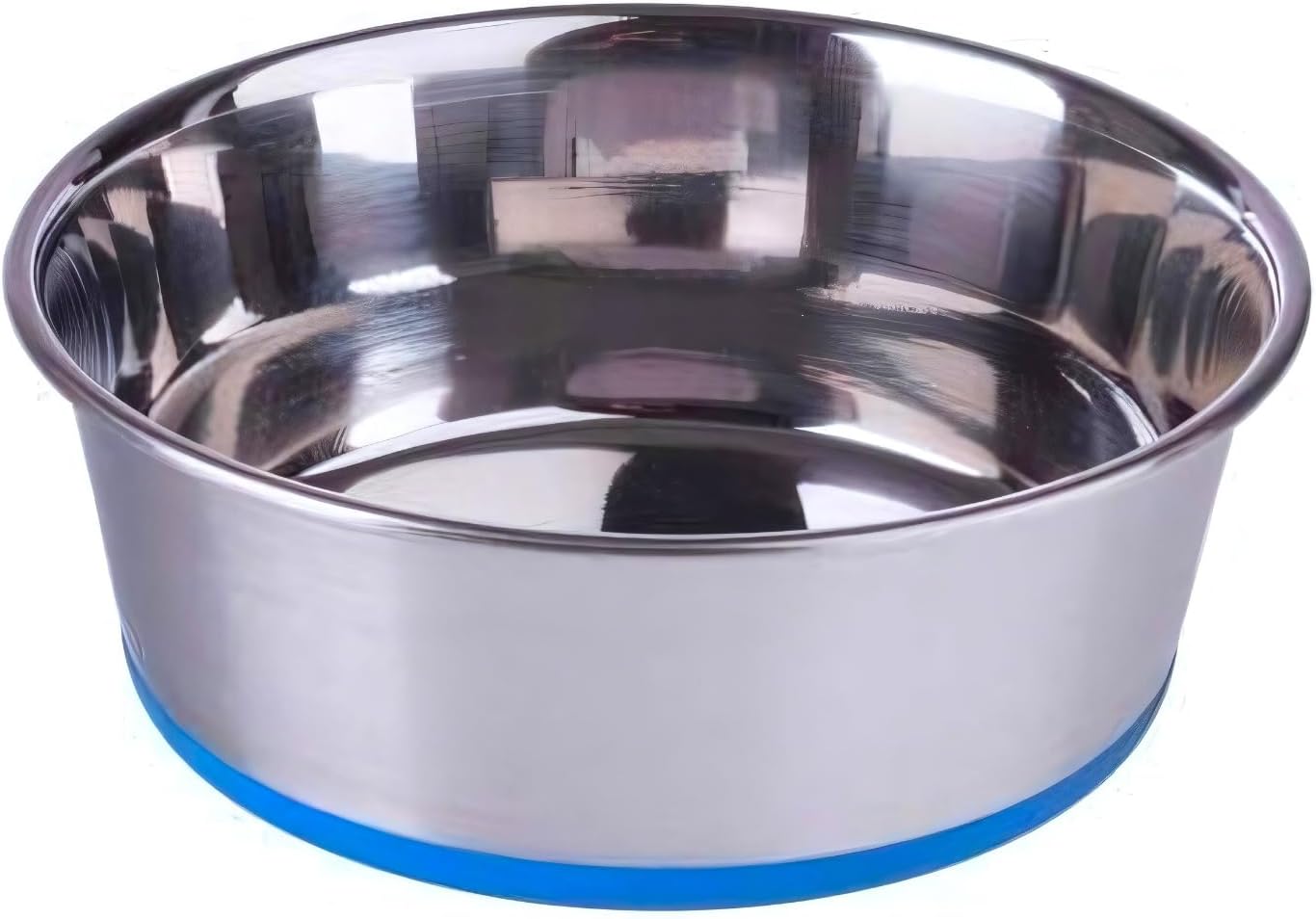 Heavy Dog Bowl | Dog Bowl Big, Large Size | Rubber Base Stainless Steel | Dog Food Bowl | Feeding Bowls for Dog, Cats and Pet (1600ml)