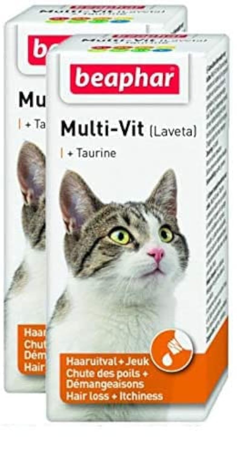 Petshopindragonmart.com Cat healthcare supplements Beaphar MULTI VITAMIN LIQUID WITH TAURINE FOR CAT 50 ML Value pack of 2 pcs