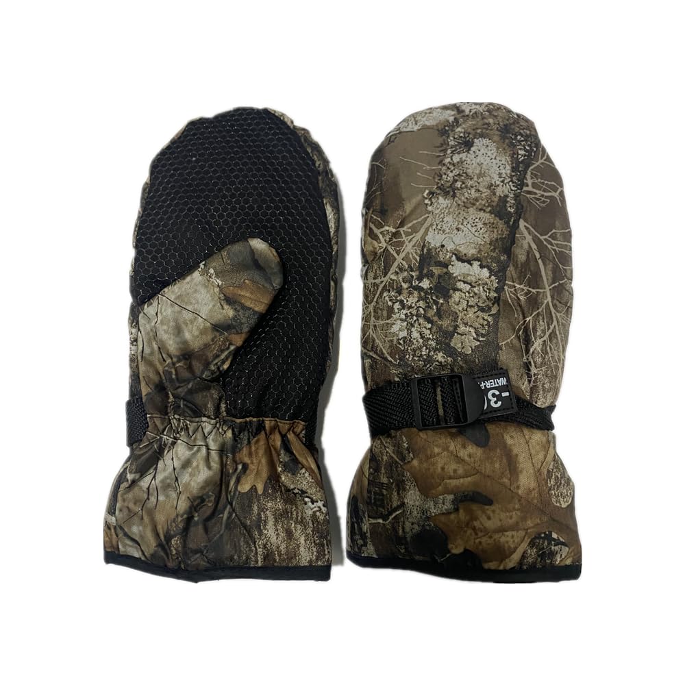 Camouflage Mitten Gloves Winter Gloves Hunting Outdoor Warm Gloves for Cold Weather Men and Women’s Gloves for Hunting (One Size)