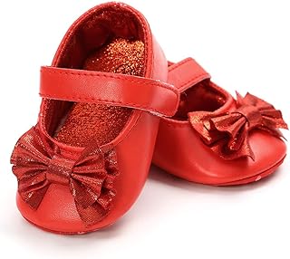 infant girl red shoes