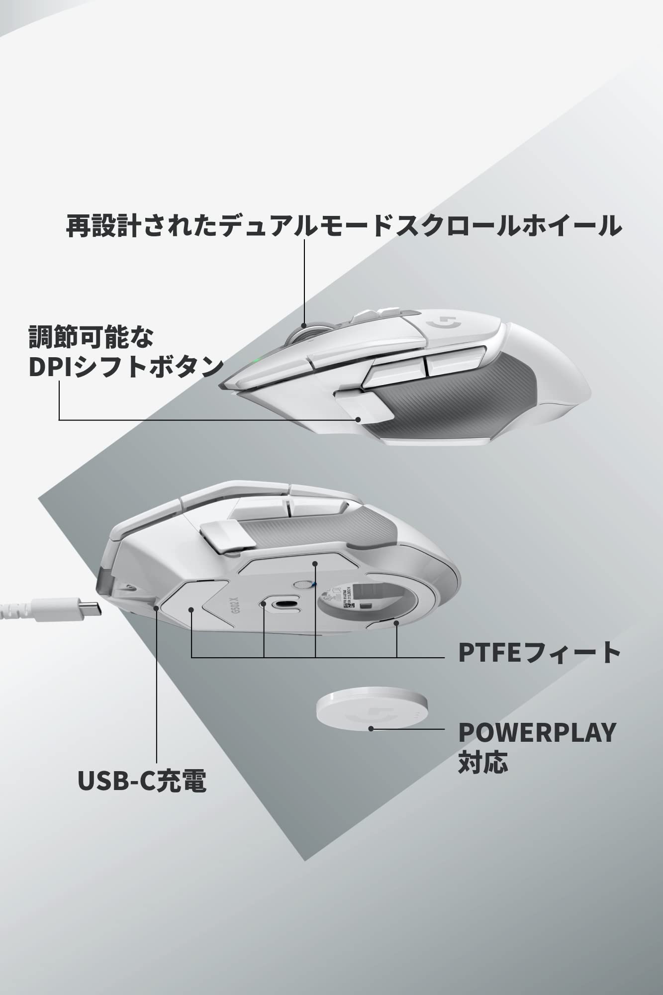 Amazon.co.jp: Logicool G ゲーミングマウス G502 X LIGHTSPEED 