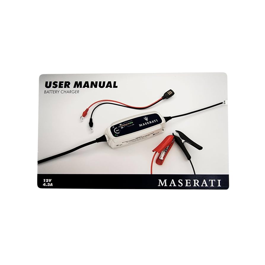 H*i様 MASERATI マセラティ 純正バッテリーチャージャー　ワニ口クリッ MASERATI マセラティ 純正バッテリーチャージャー ワニ口