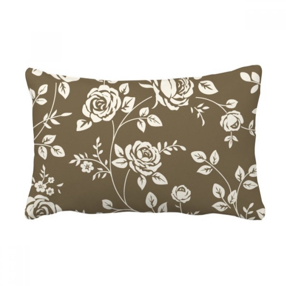 Coussin lombaire canapé fleur rose 16x24 soulage le dos fatigué motif multicolore