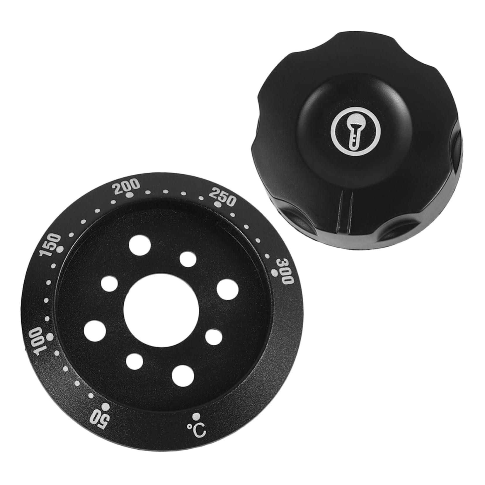 IMIKEYA 4 Pièces Couvercle Du Bouton Du Thermostat À Température Contrôlée Thermique Bouton Du Four Congélateur De Contrôle De Gamme Thermomètres Thermomètre De Four Black Plastique