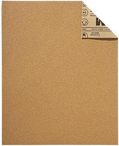 Miniatura 2 de 3M 20060-G-4 Papel de lija de grano grueso de grano 60 con agarre antideslizante, 11 x 9 pulgadas