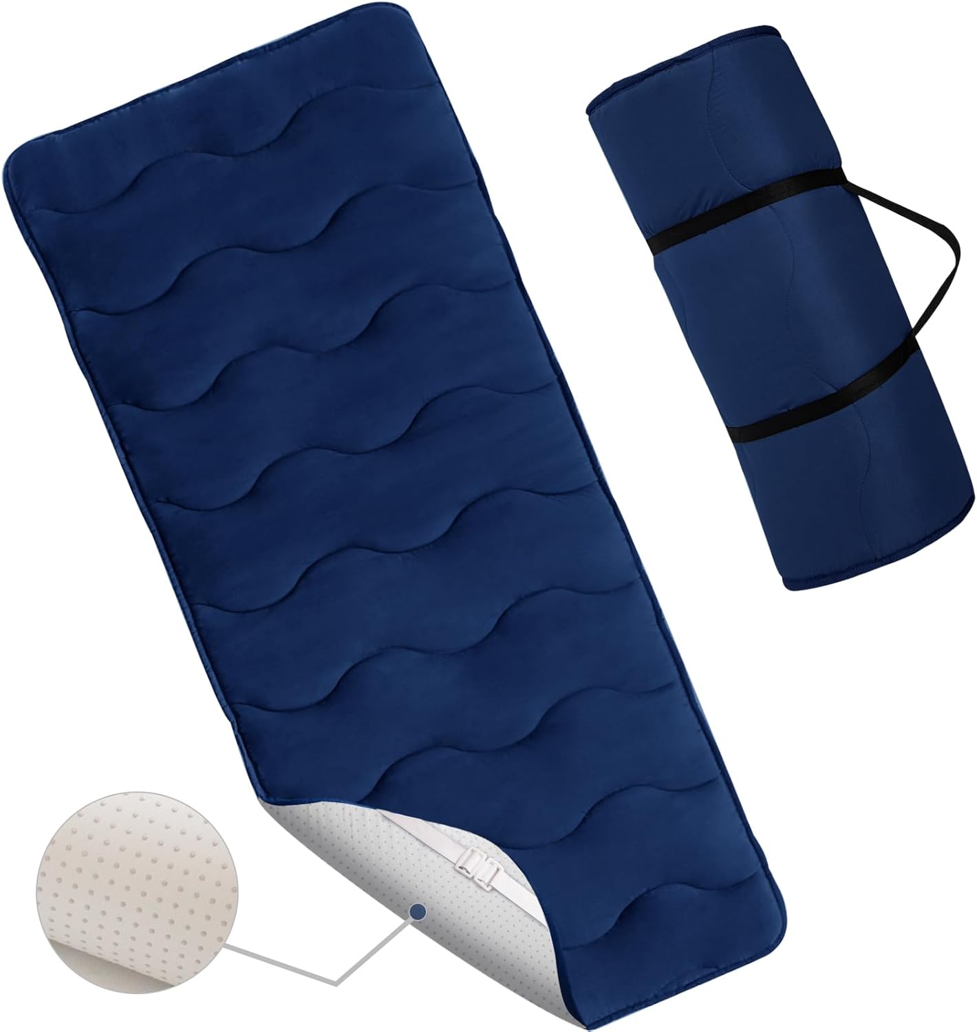 Cot Mattress Pad, 30"x75" Foam Cot Mattress Topper with