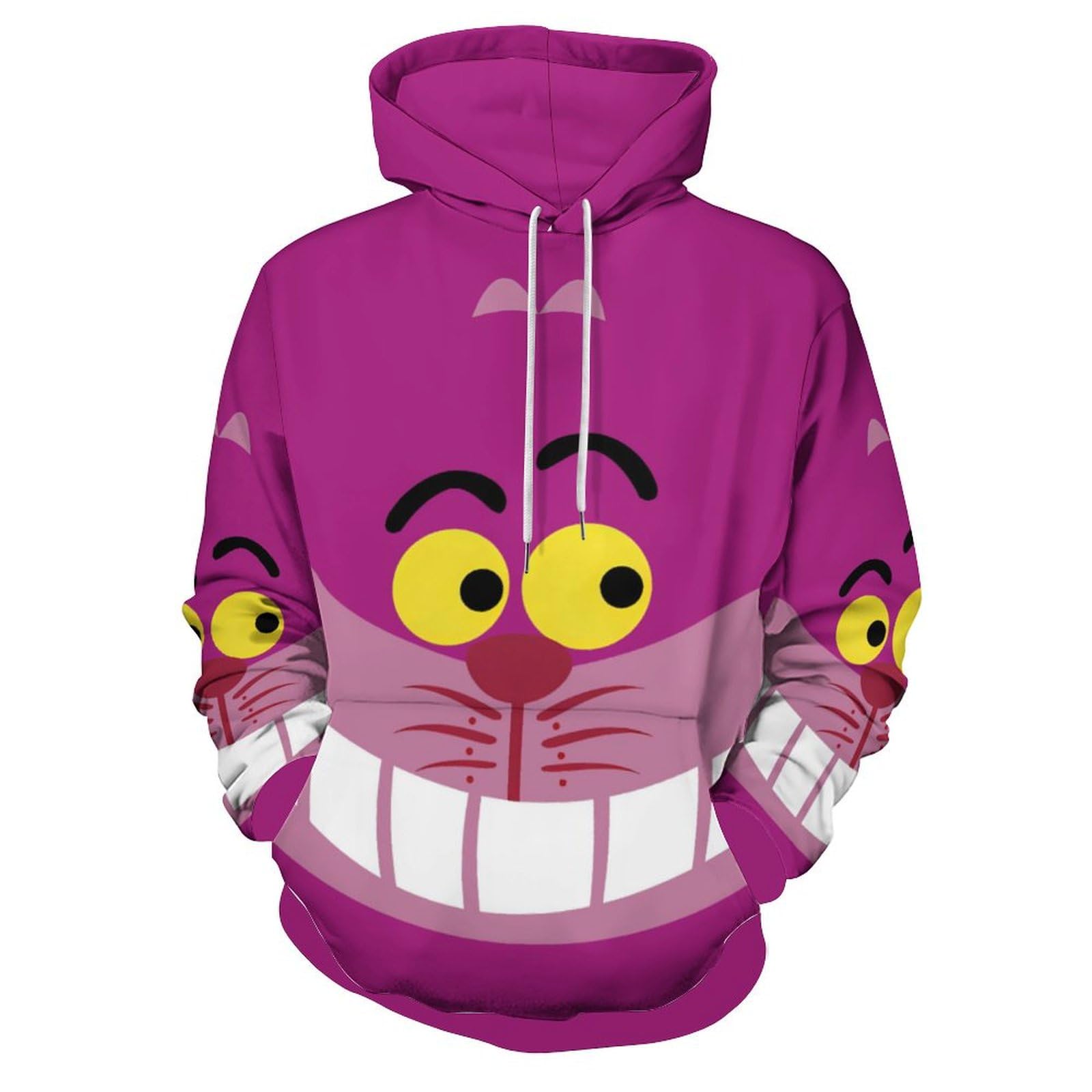 Amazon.co.jp: パーカー メンズ 不思議の国のアリス チェシャ猫 プル 