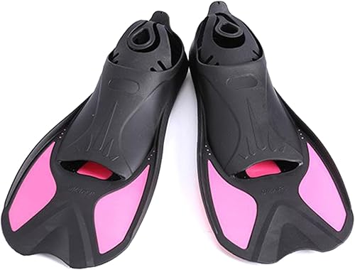 Miniatura 4 de Aletas de entrenamiento de natación de silicona, aletas de viaje, tamaño de viaje, aleta corta para hombres y mujeres, buceo, aletas de piscina