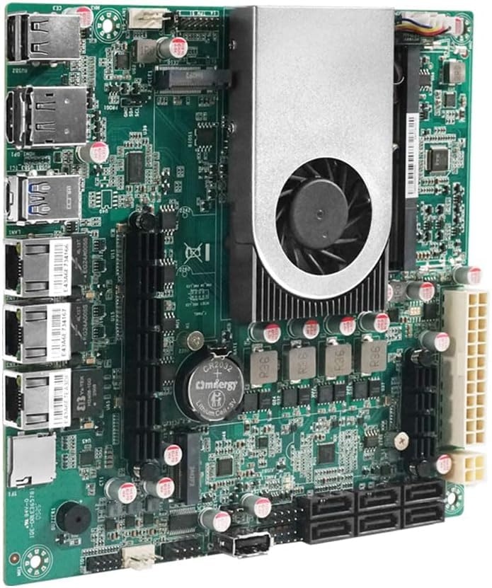 1 * 10G 2*i226-V 2.5G 3LAN Intel Niska moc N150 Płyta główna NAS 6-Bay 6*SATA3.0 2*M.2 NVMe 1*DDR5 Soft Router Firewall ITX Płyta główna
