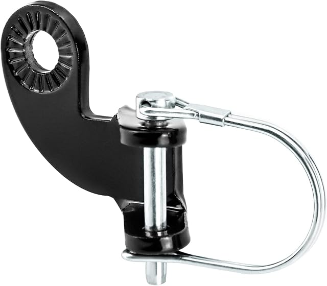 QWORK® Bicycle Trailer Hitch Bike Trailer Coupler Durable Steel Bike Attachment Adapter for Most Bicycles