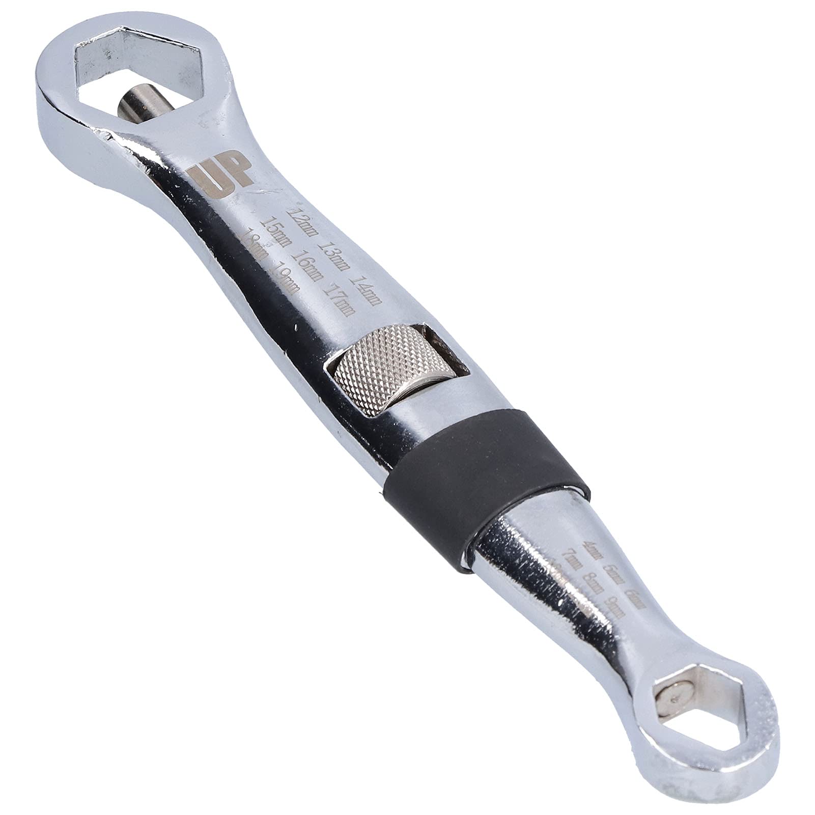 Pissente High Hardness Multifunctional Wrench, Double End Forging Box Wrench 7.8in Length