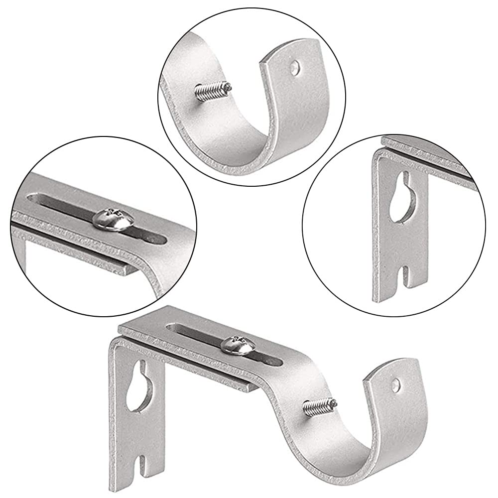 Staffe Tende 25mm 6 Staffe Regolabili Per Aste Tende - Supporti