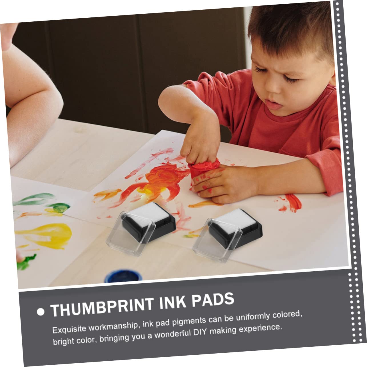 80pezzi Tamponi per Timbri Te Cuscinetti Inchiostrati per Scrapbooking e Creativi Colorazione Facile e Duratura