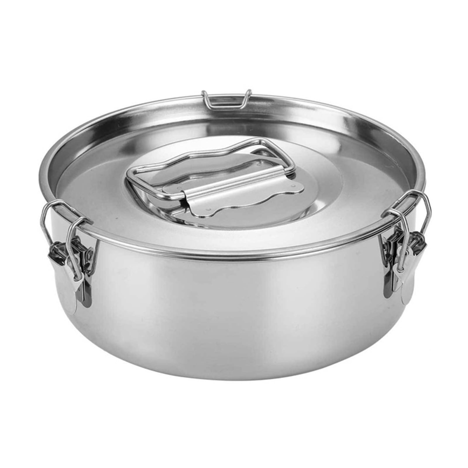 Xjdzineq Round Cake Pan with Lid, 7.5cm Depth Stainless Steel Flan Mold for Steaming Baking, for Cheesecake Dessert Stainless Steel Flan Molds