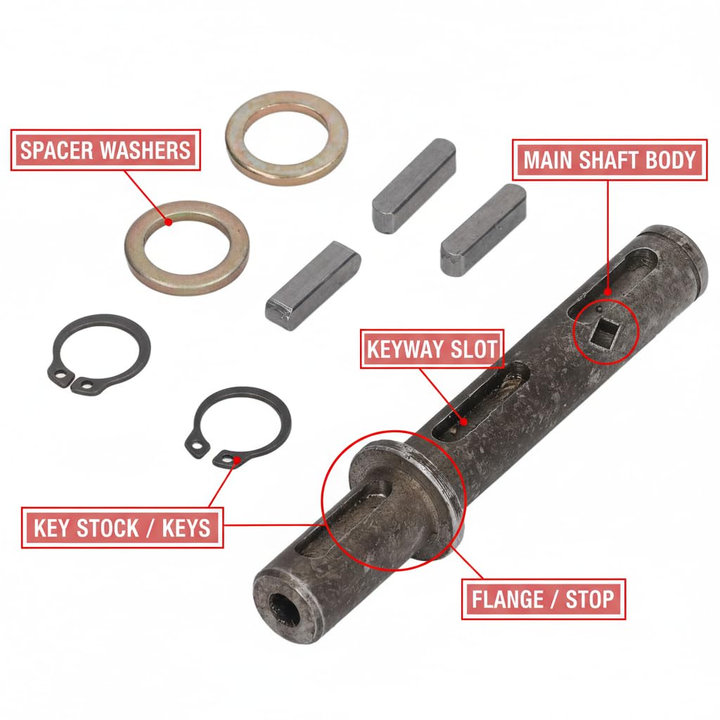 Marhynchus 14 Mm de Long-onde de Moteur à la Fermeture pour le Réducteur WURM NMRV030 RV030, Bonne compatibilité avec un Moteur de Passage NEMA23, Diamètre Standard, 102 Mm de Longueur