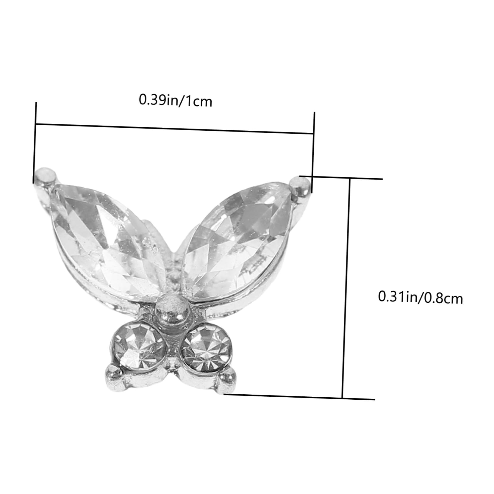 80 piezas Nail Art Accesorios Clavos Colgante Arte de Uñas Pequeñas Piedras de Arte de Uñas Piedras de Manicura Accesorios de Navidad para Uñas Colgantes de Navidad