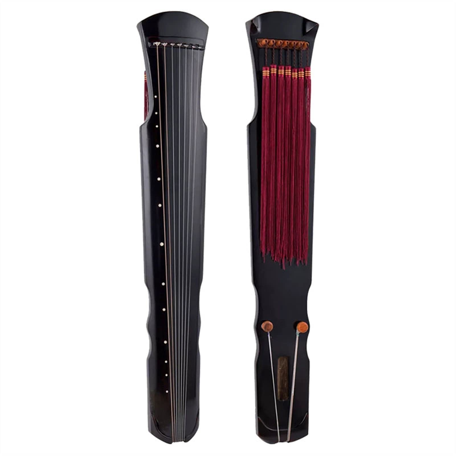 TSTS Chinesische Zither Handgemachte Fuxi Guqin Erwachsene Anfänger Praxis Lyre Instrument 7 Saiten Alte Zither