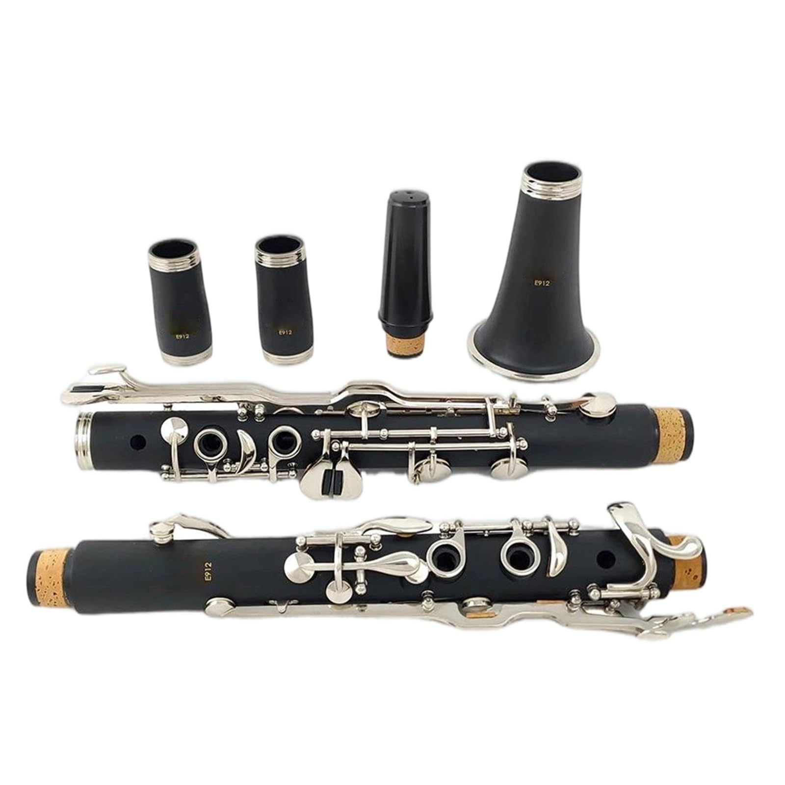 Clarinete Con Llave 18/20 Tono G Resina ABS Material Del Cuerpo Niquelado(18keys)
