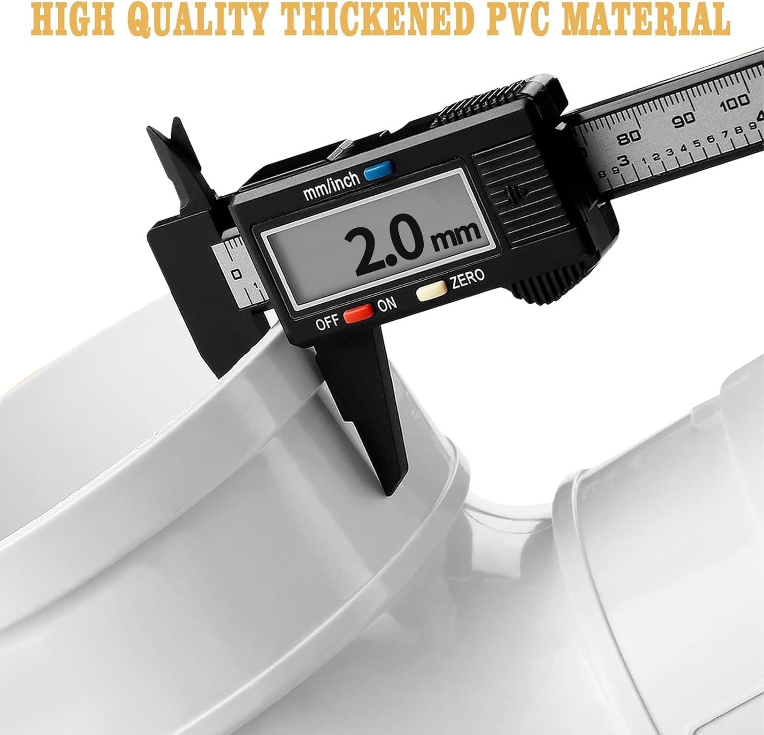 2 Pcs No Waste Chicken Feeders Kit - Large & Small Gravity PVC Feeders for Poultry (Chickens, Ducks, Turkeys, Geese) - Image 3