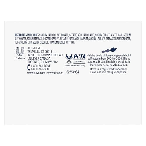 Image of Dove Beauty Bar Soap Original, Pack of 24 for Soft, Smooth Skin, with 1 /4 Moisturizing Cream 3.75 oz