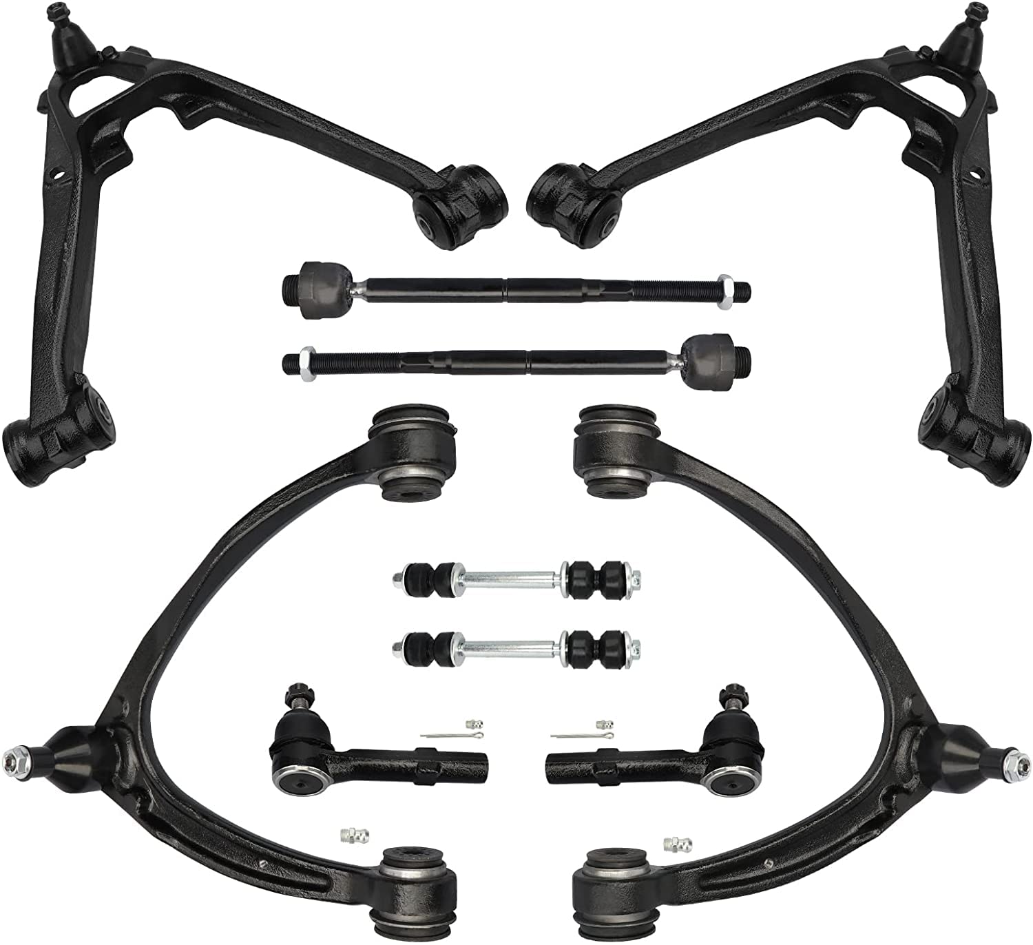 Photo 1 of Front Upper Lower Control Arms & Tie Rods & Sway Bars Compatible for 07-13 Cadillac Escalade for Chevrolet Avalanche Silverado 1500; 07-13 for Chevy Tahoe for GMC Sierra 1500 & Yukon 10pcs