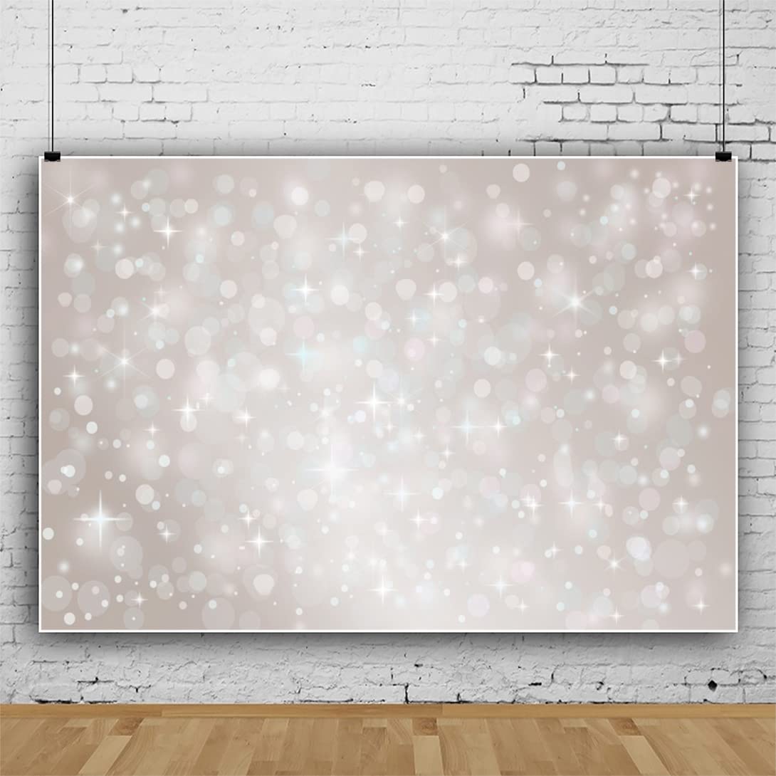 YongFoto 4,5x3m Vinile Sfondo Fotografico Bokeh Halos Glitter Paillettes Sparkle Spot Romantico Fondale Foto Festa Bambini Boby Nozze Adulto Partito Studio Fotografico Puntelli