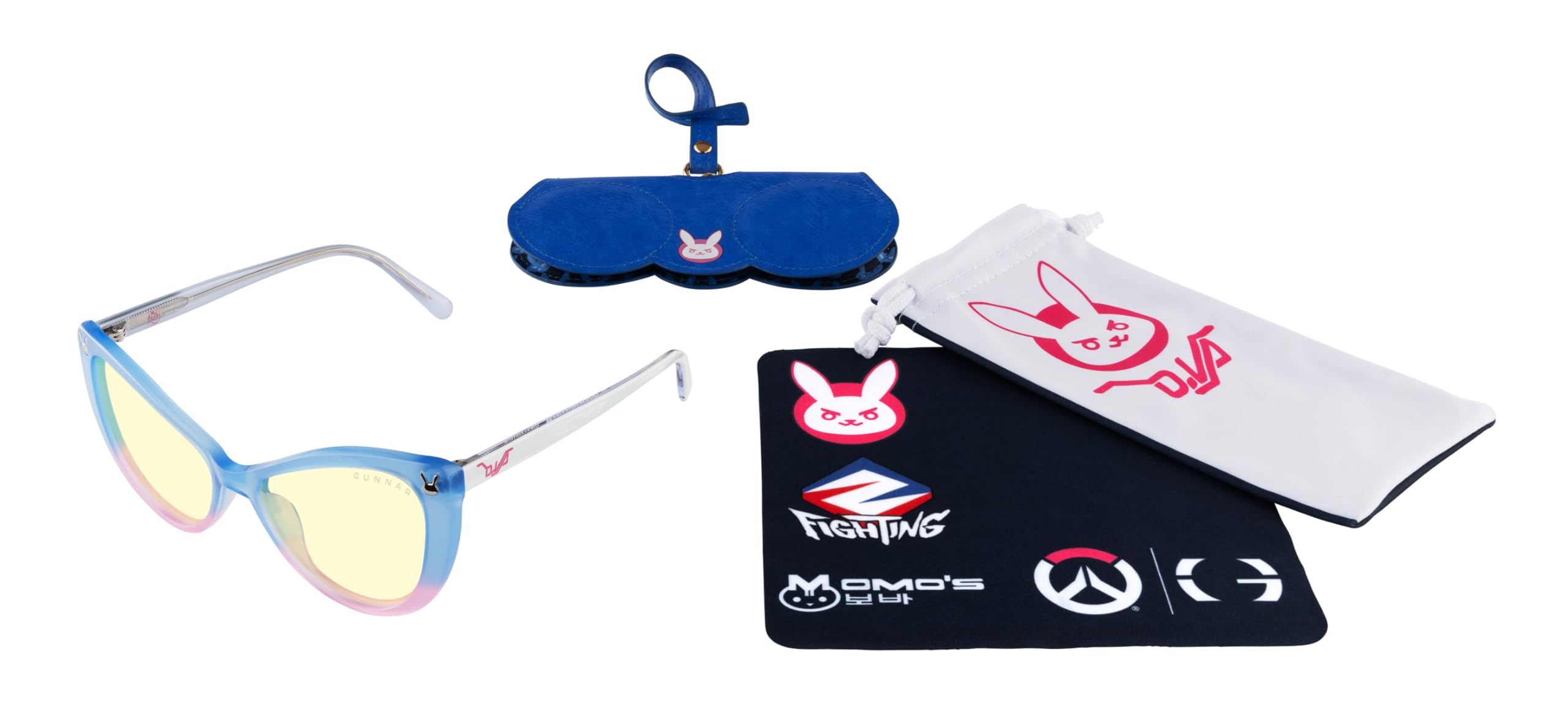 Gunnar Niebieskie okulary blokujące światło model D.VA TOKKI EDITION AMBER