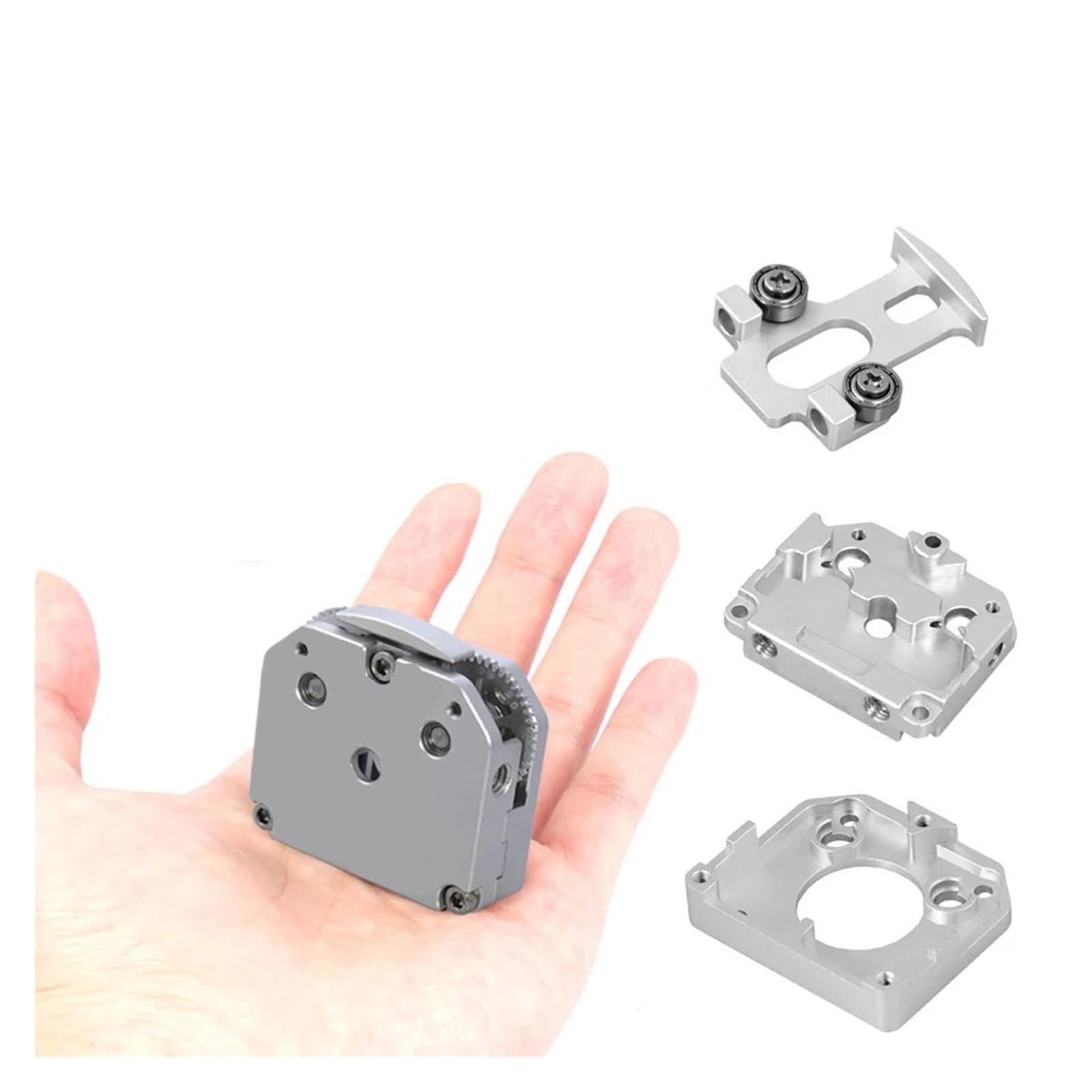 Extruder-Upgrade, wärmebehandeltes Metallzahnrad-Set, 3D-Druckerteil(F1-BLACK-SET)