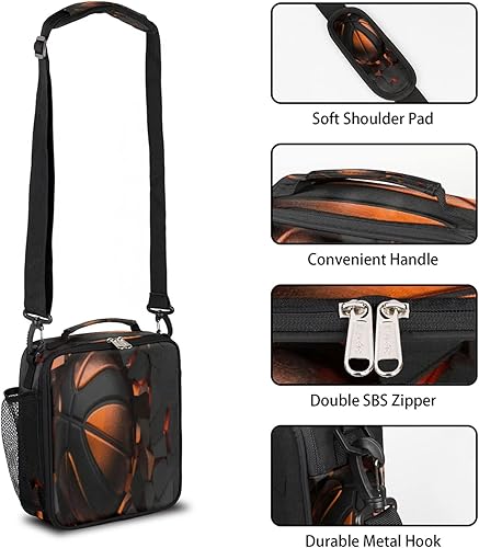 Miniatura 4 de Lonchera con estampado de cebra para niños, niñas, niños, bolsas de almuerzo con textura animal para adolescentes, lonchera aislada para la escuela,