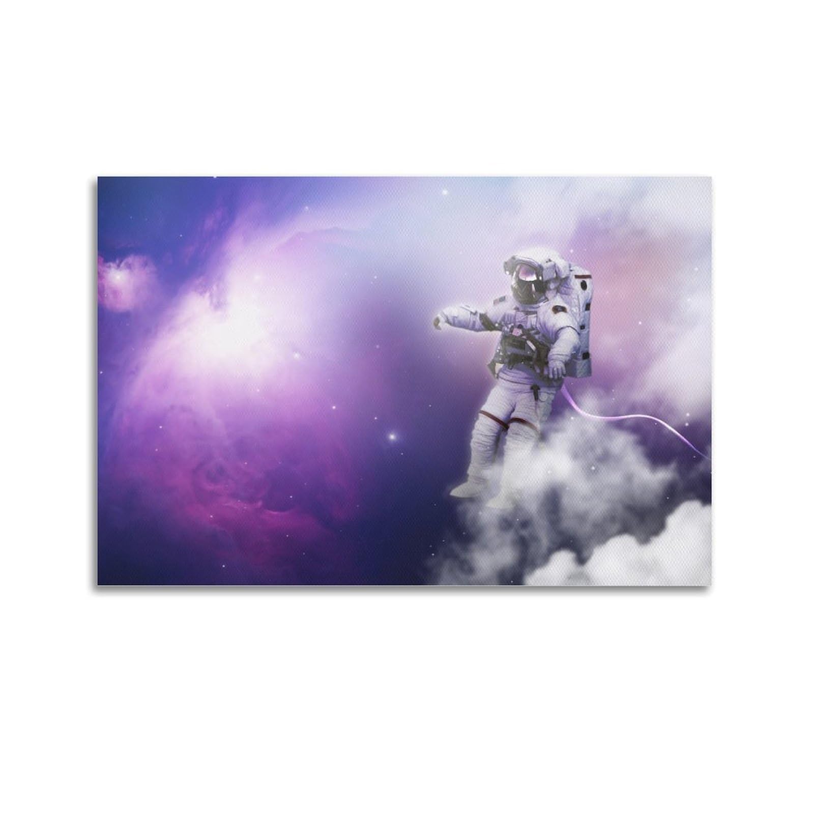 OKAHYS Space Poster Astronaut Nebula Artwork Decorative Painting Canvas Wall Artworks Picture 24x36inch(60x90cm)