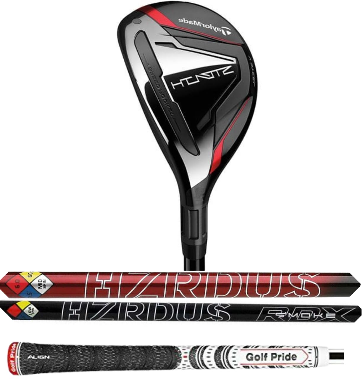 Left Handed TaylorMade Stealth Hybrid (Smoke Black RDX, #4, Stiff, Left)