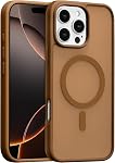 RALEAVO for iPhone 16 Case Strong Magnetic Case [Compatible with Magsafe] Slim Shockproof Protective Phone Cover for iPhone 16 Phone Case with Translucent Hard Back,Pink