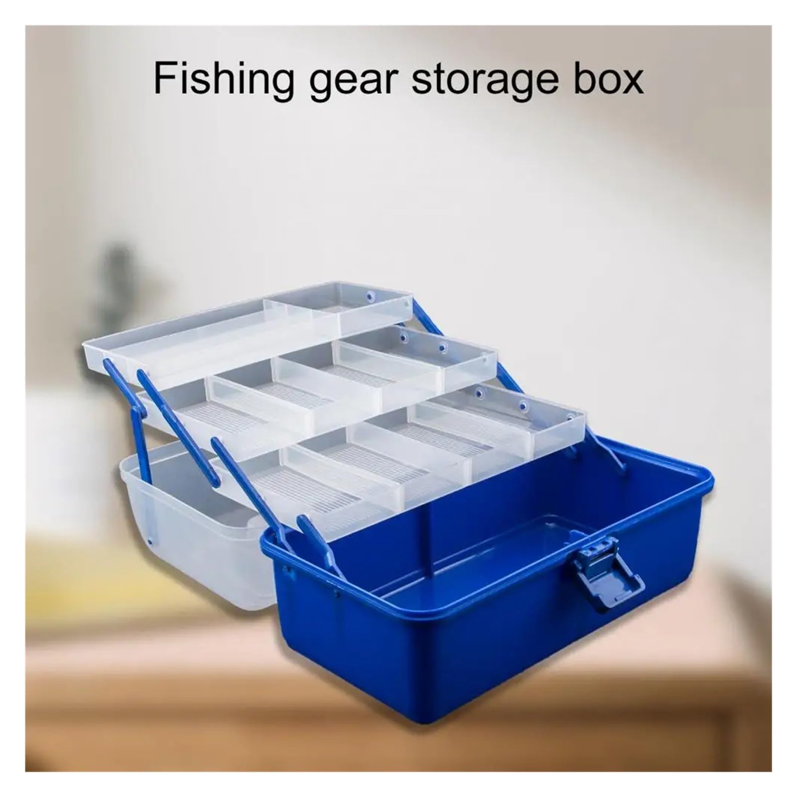 Scatola di immagazzinaggio Portatile a 3/4 Strati Custodia Protettiva for Esche Artificiali Ami da Pesca Lenze Attrezzatura da Pesca Organizzatori for Attrezzature da Pesca per ami, Esche