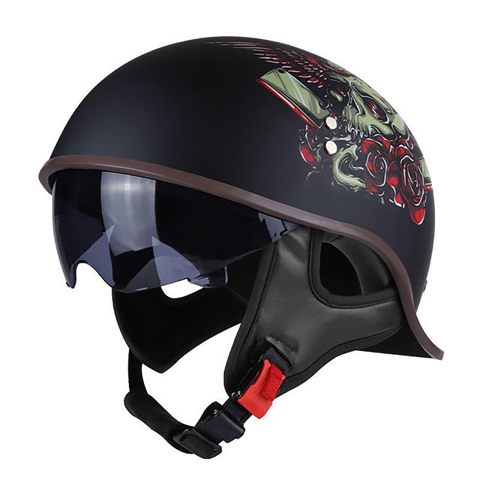 Casque rétro moto ouvert pour adulte l'esprit vintage en toute liberté