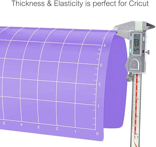 Miniatura 3 de REALIKE Alfombrillas de corte de agarre fuerte de 12 x 12 para Silhouette Cameo 54321 (3 alfombrillas) con adhesivo a cuadrícula antideslizante para