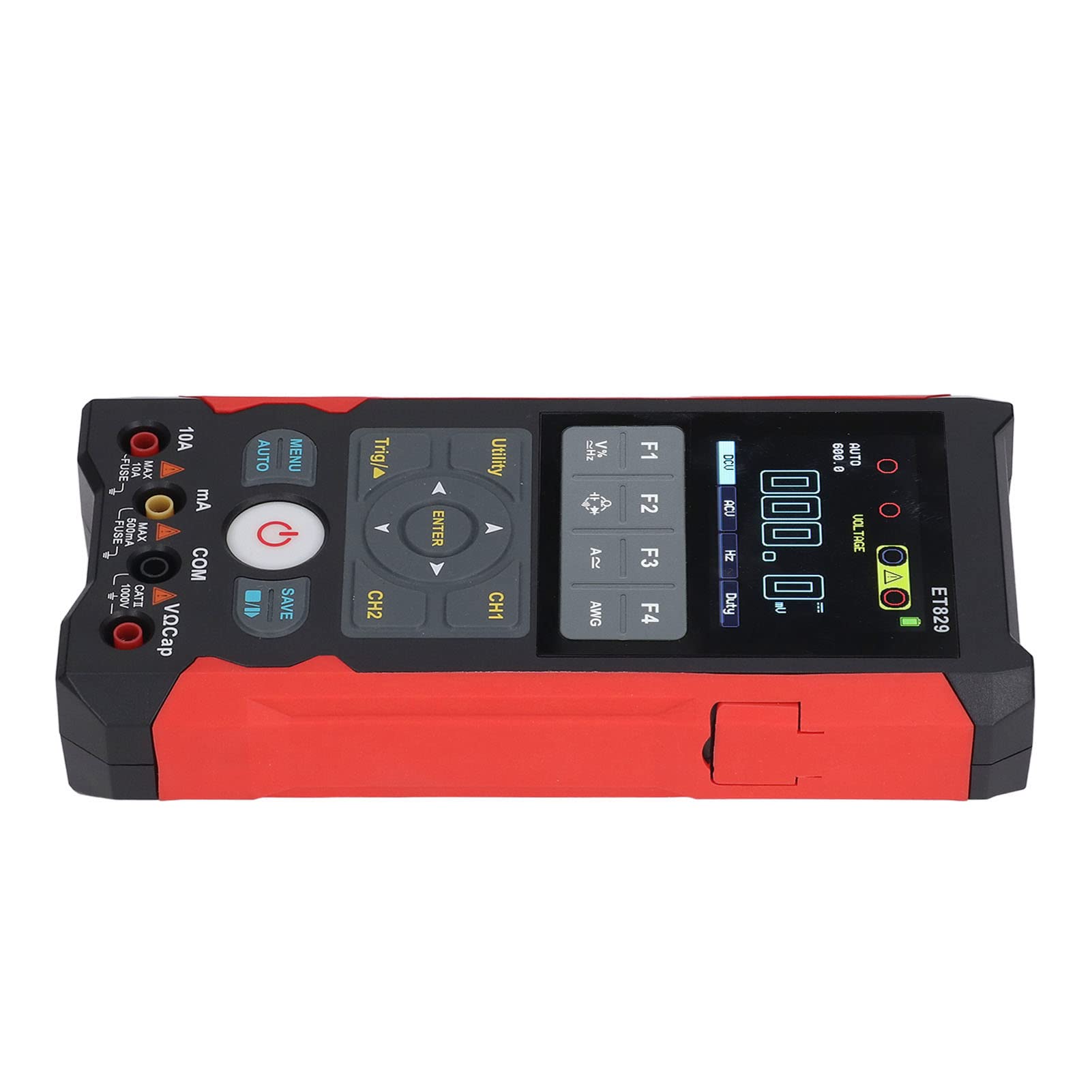 Produktbild von ET829 3-in-1 Oszilloskop-Multimeter – 80 MHz 2-Kanal, Signalgenerator, 3,8″ Farbdisplay, Akku Für Außeneinsatz