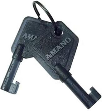 AMANO Genuine Replacement Key Plastic for Series PIX-10, 15, 21, 25, 55, 75, 95 ; Series TCX-35, 45, 85 & 90.