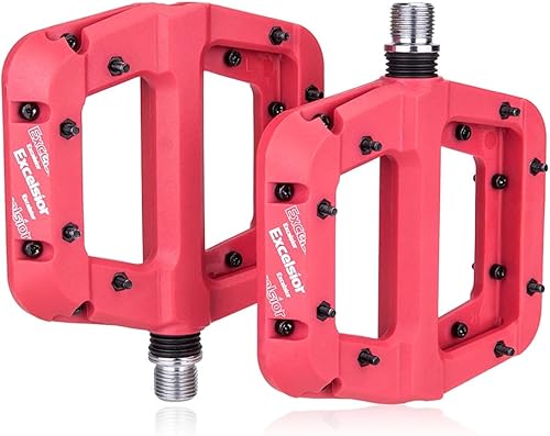 Miniatura 5 de Pedales de bicicleta MTB Pedales de bicicleta de montaña antideslizantes, plataforma de fibra de nailon, pedales planos de bicicleta de 916