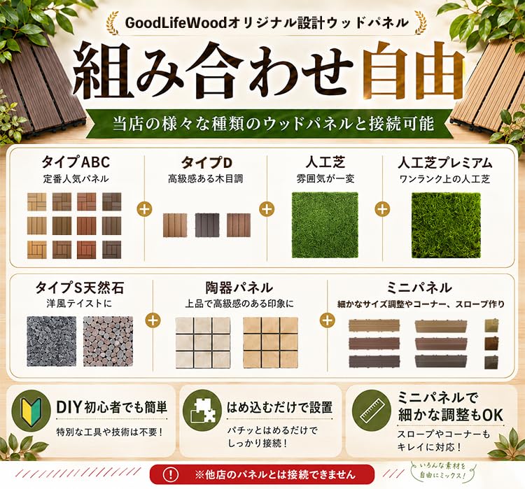 Amazon.co.jp: グッドライフウッド(Good Life Wood) ウッドパネル