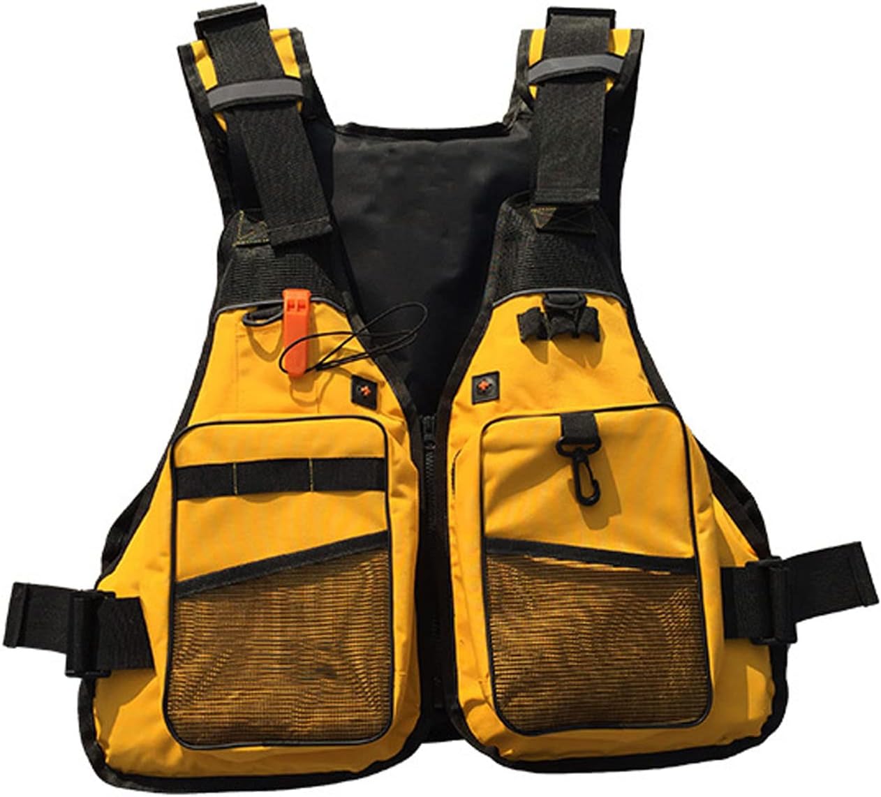 Fly Fishing Vests Outdoor Activities Fishing Jacket Multi Pockets Adjustable Breathable Mesh Jacket Unisex