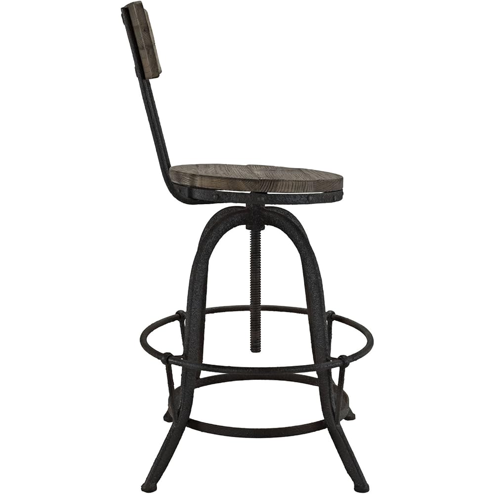 Distressed Industrial Pub Chair Home & Kitchen