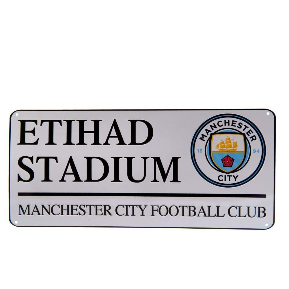 MANCHESTER CITY Plaque de Rue Officielle – Multicolore