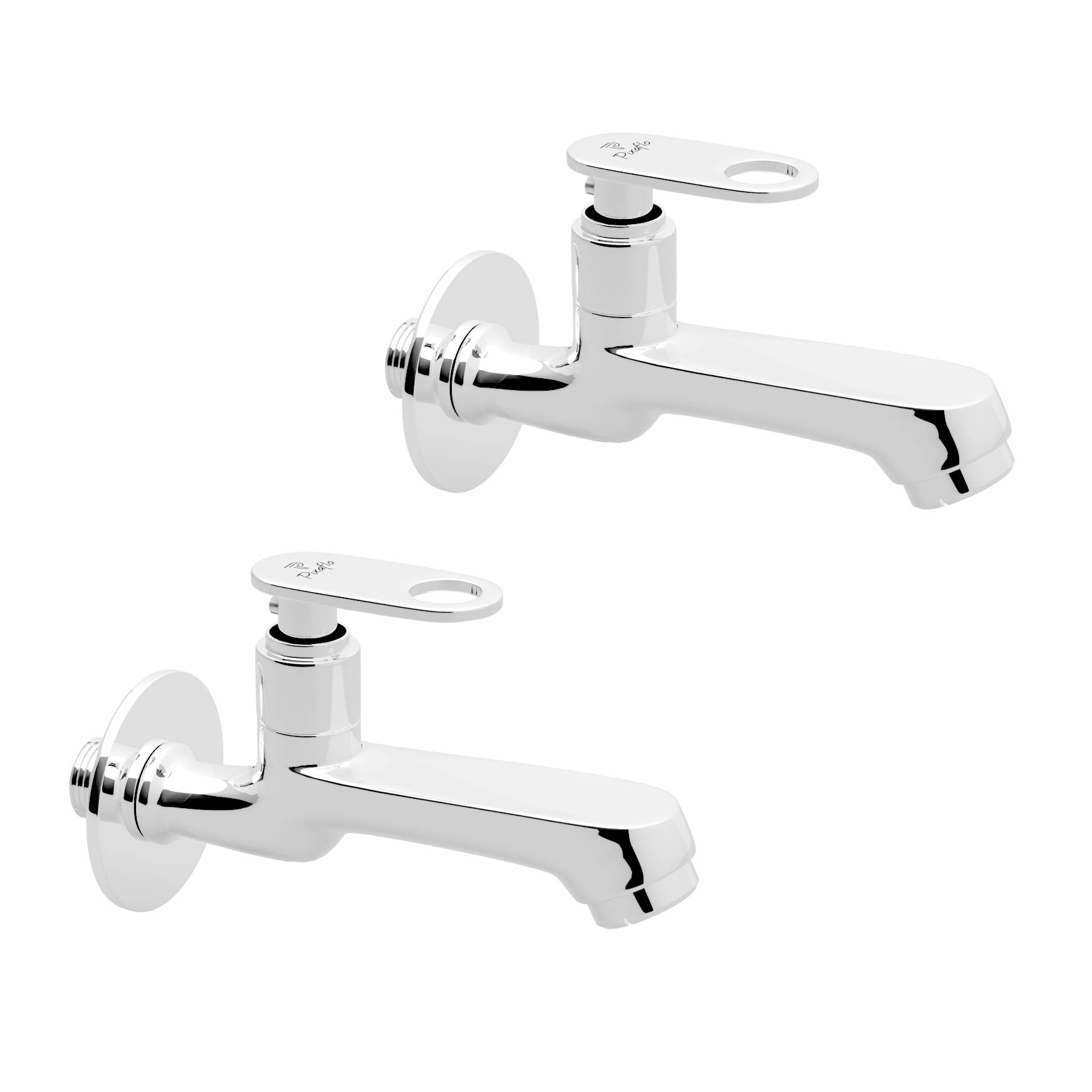Pixaflo Curio Brass Long Body Bib Cock Tap with Wall Flange (Pack of 2) (Chrome) (B08XY5QKR4) Amazon Price History, Amazon Price Tracker